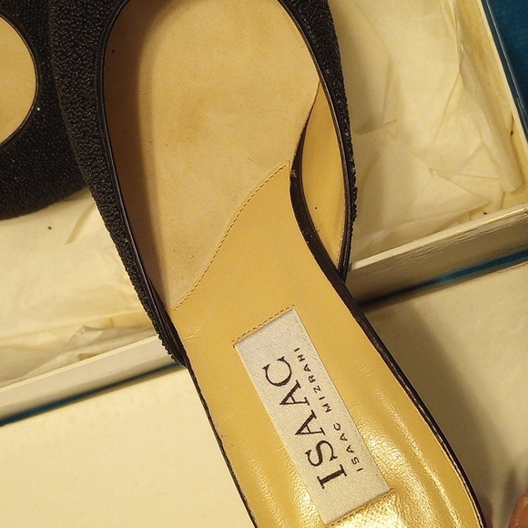 Isaac Mizrahi shoes, size 9 , beaded and leather Black - Picture 6 of 12